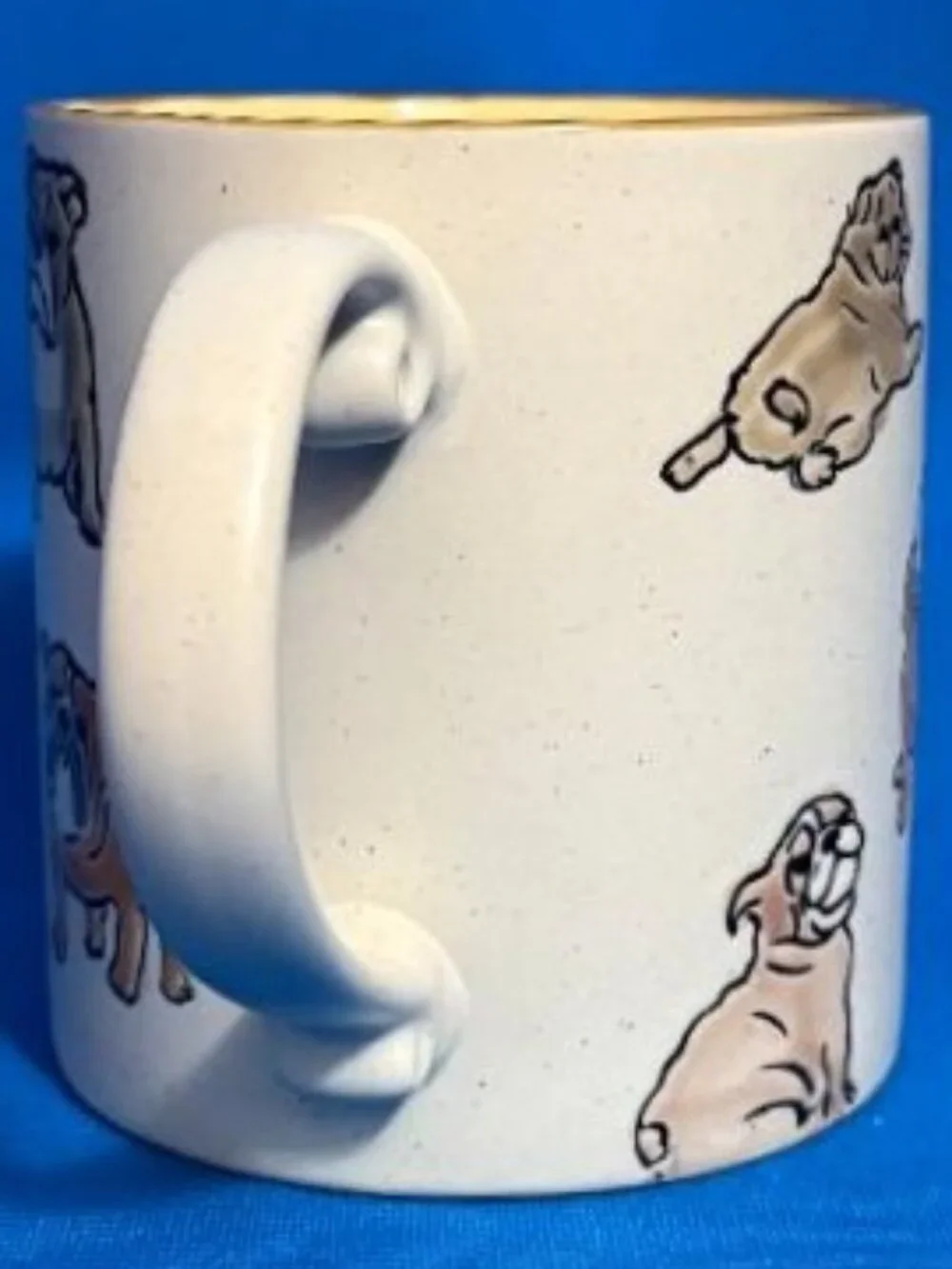 NEW ENGLISH BULLDOG & PAW PRINT GORGEOUS & ADORABLE 21 OZ / 21 OUNCES MUG / CUP